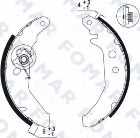 Комлект тормозных накладок FOMAR Friction FO 0501